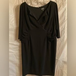 Adrianna Papell Black Knee Length Dress